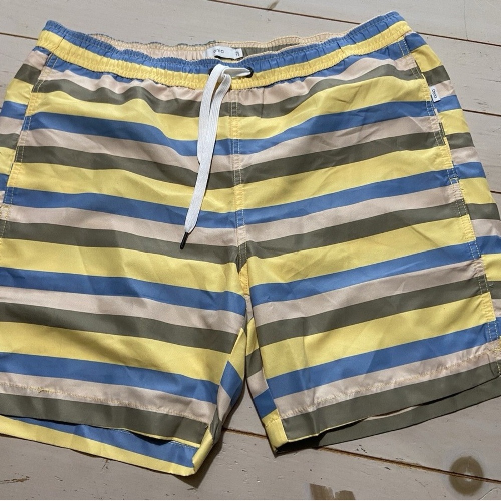 Onia The Calder Men’s Swim Trunks Striped Shorts Striped Shorts Size M